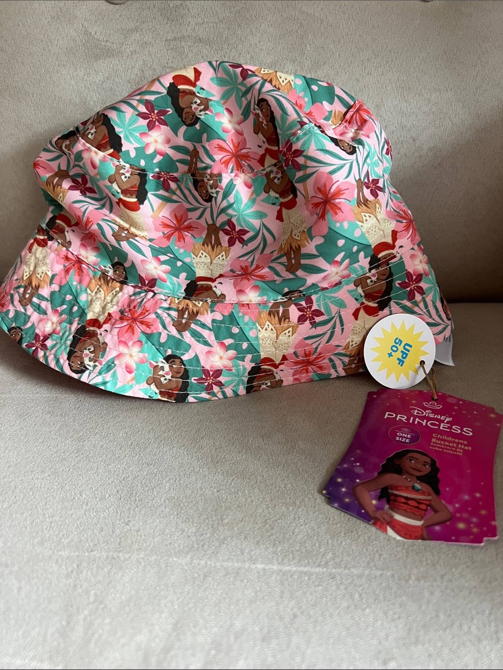 NWT Disney Moana Girls Bucket Hat